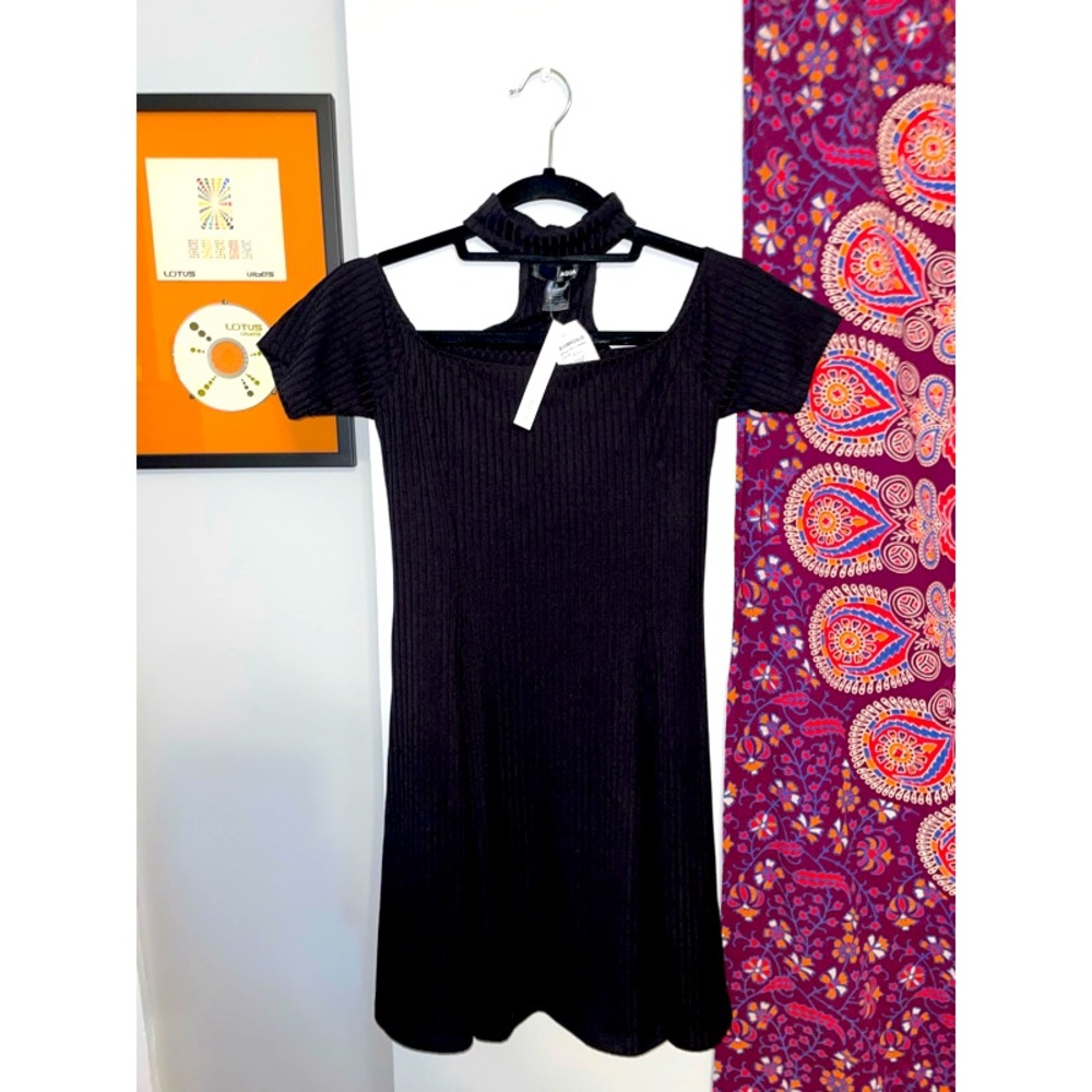 ASOS black dress with built in choker!